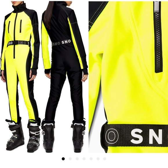 Topshop Sno Neon Star Water Repellent jumpsuit size UK10/US6/EUR38 - Picture 2 of 4